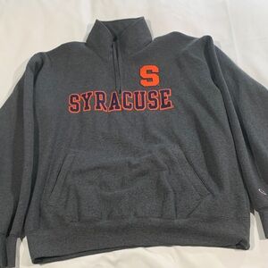 Champion Gray Syracuse Quarter-Zip Pullover
